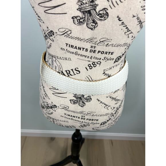 Vintage 60s Womens White Gold Belt main image 5
